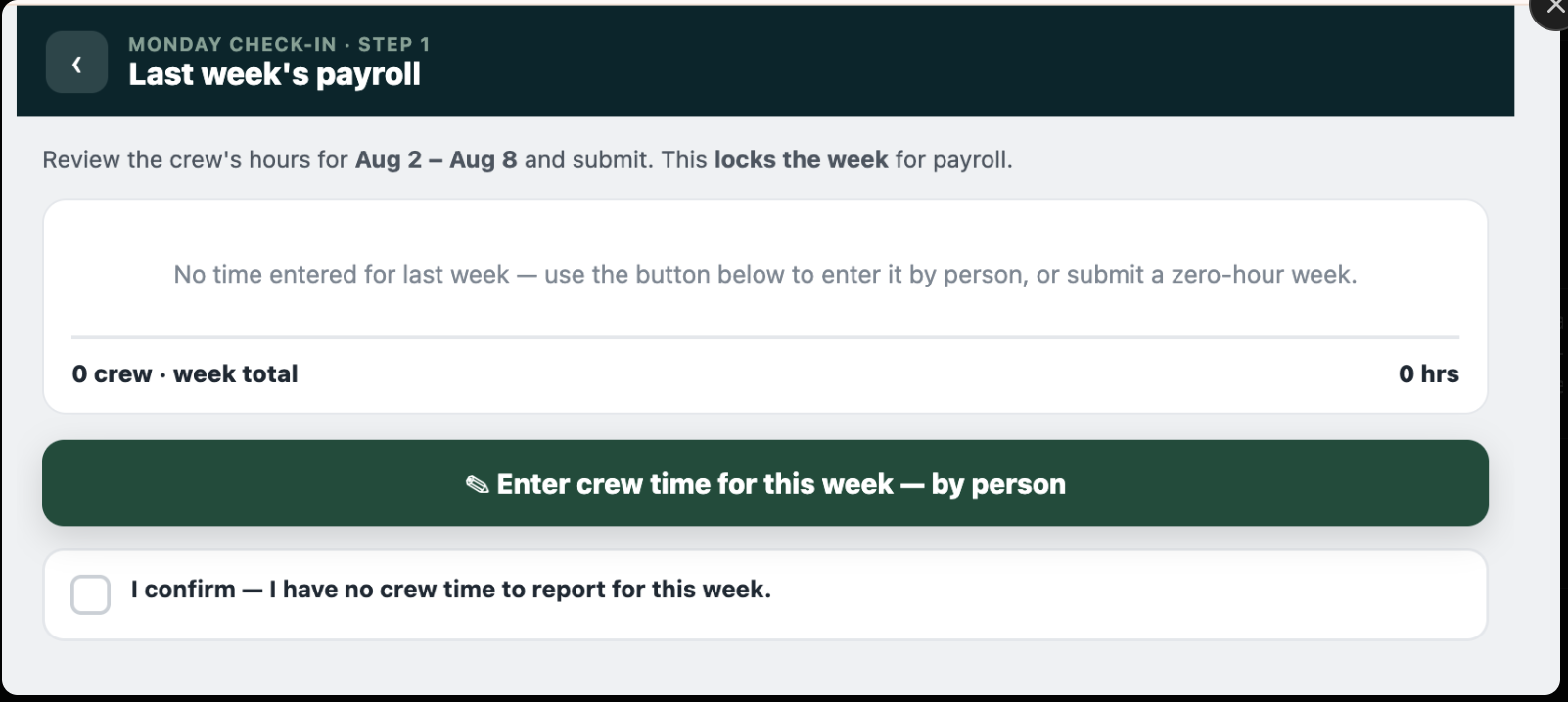 Submit payroll